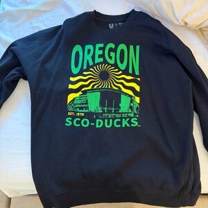 Oregon Ducks Black Sweater Crewneck